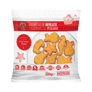 Figuritas de merluza empanadas Hacendado ultracongeladas