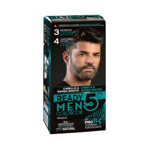 Tinte cabello hombre 3 moreno 4 castaño Deliplus 0% amoníaco