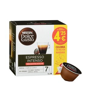 Café en cápsula descafeinado espresso intenso Dolce Gusto