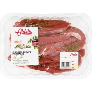 Chuletas de Pavo Marinadas al Ajillo