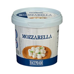 Mozzarella fresca de vaca Hacendado en perlas