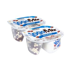 Yogur azucarado YogoMix Bolitas Hacendado con bolitas chocolateadas