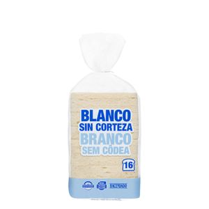 Pan de molde blanco sin corteza Hacendado