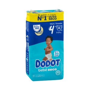 Pañales bebé talla 4 de 9-14 kg Dodot