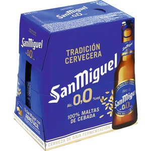 Cerveza sin Alcohol 0,0 Pack de 6 Botellas