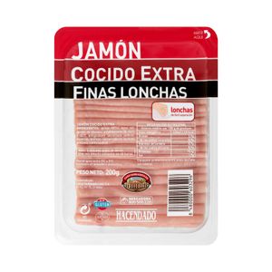 Jamón cocido extra Hacendado finas lonchas