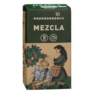 Café molido mezcla fuerte Hacendado