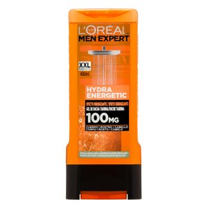 Gel de ducha taurina Hydra Energetic L'Oréal Men Expert cuerpo, rostro y cabello