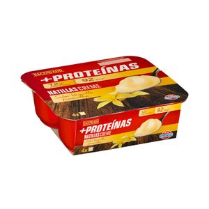 Natillas sabor vainilla +Proteínas Hacendado 12 g proteínas