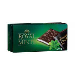 Chocolatinas de chocolate negro Royal Mints 49% rellenas de crema sabor a menta