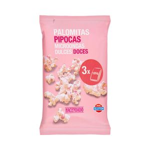 Palomitas de maíz dulces Hacendado para microondas