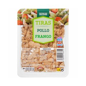 Tiras de pechuga de pollo al natural Hacendado