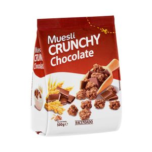 Muesli Crunchy Hacendado con chocolate