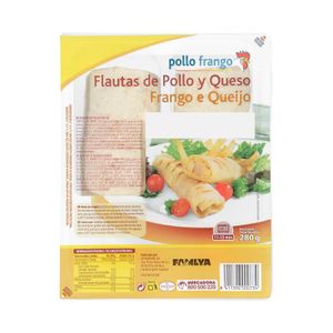 Flautas de pollo y queso