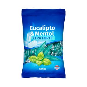 Caramelos sabor eucalipto y mentol Hacendado extra forte