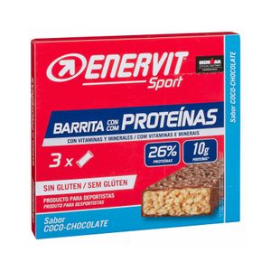 Barritas con proteínas Enervit Sport sabor coco y chocolate