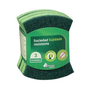 Estropajo suciedad resistente Bosque Verde