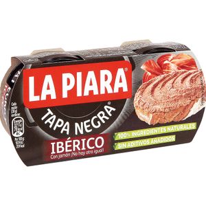 Pate Tapa Negra Iberico Lata Pack de 2