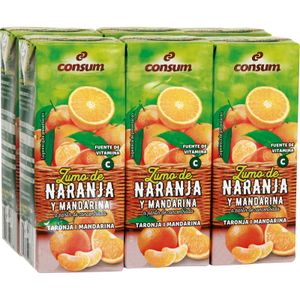 Zumo Naranja-Mandarina Concentrado Pack de 6