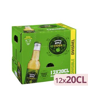 Bebida cider con gas Wild panther sabor a manzana