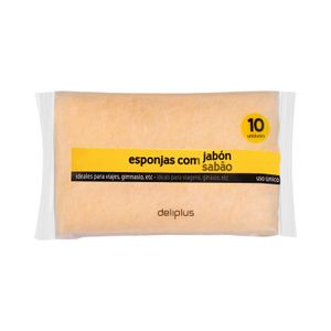 Esponjas de baño con jabón Deliplus