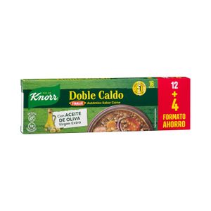 Doble caldo sabor clásico carne Knorr en pastillas