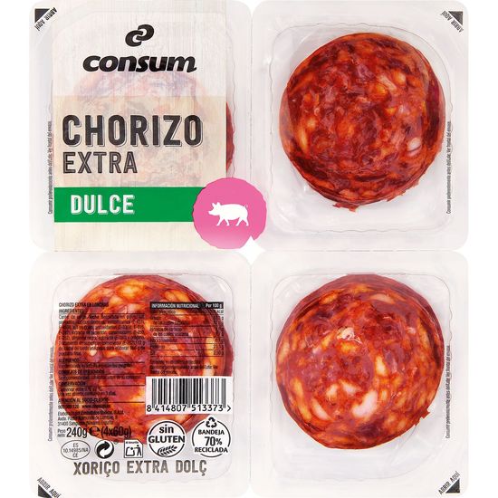 Chorizo Extra Lonchas 4x60