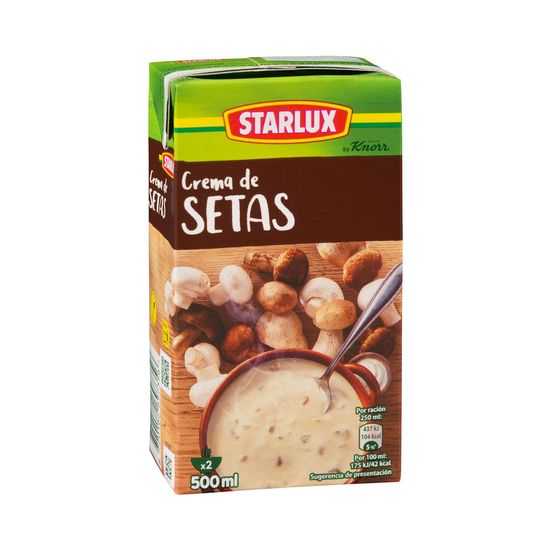 Crema de setas Starlux con champiñones