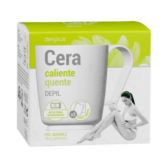 Cera caliente en tarro Deliplus piel sensible