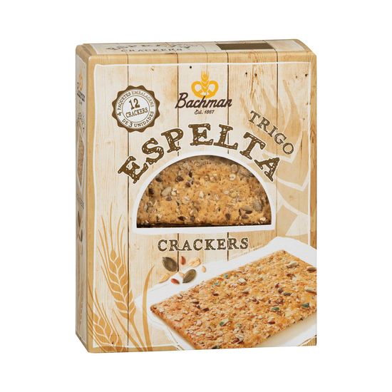 Crackers integrales de espelta Bachman