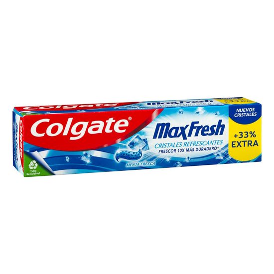 Dentífrico Max Fresh Colgate sabor menta fresca