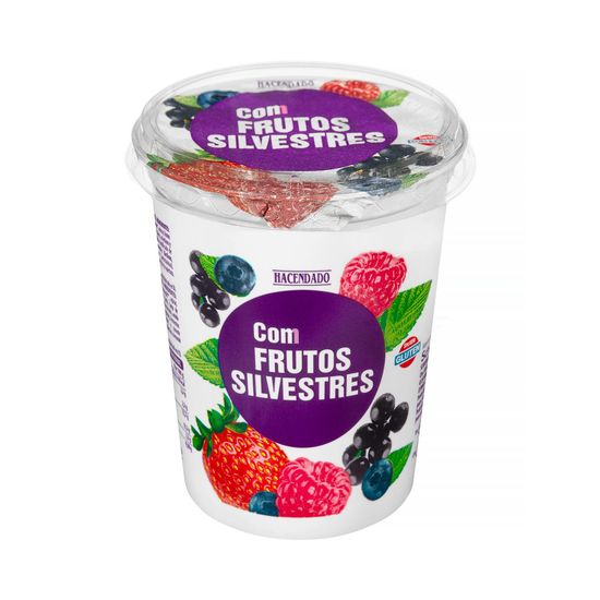 Yogur cremoso Hacendado con frutos silvestres