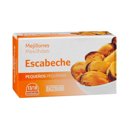 Mejillones en escabeche Hacendado pequeños