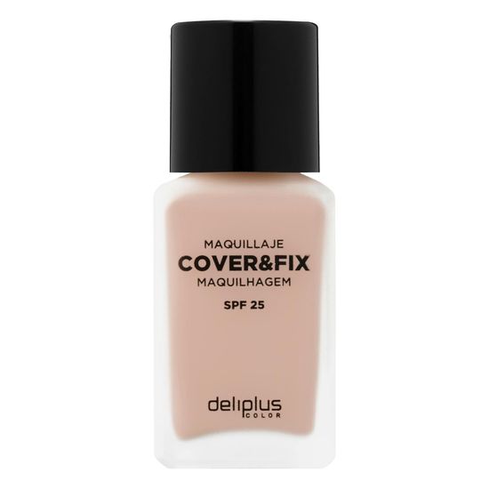 Maquillaje fluido Cover & Fix Deliplus 02 beige rosado