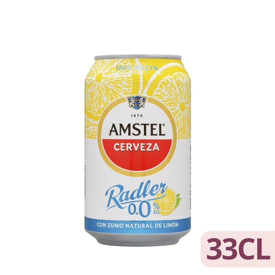 Cerveza Radler Amstel 0,0% sin alcohol