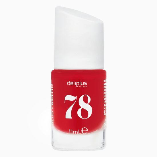 Laca de uñas alto brillo Deliplus 78 rojo