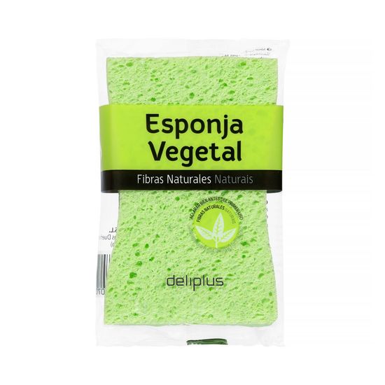 Esponja de baño vegetal fibras naturales Deliplus