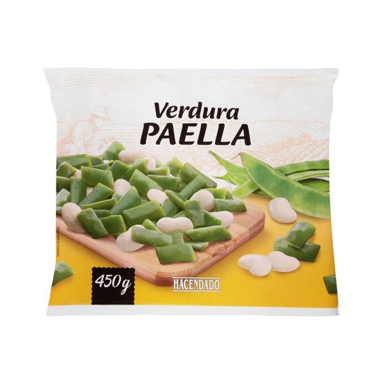 Verdura para paella Hacendado ultracongelada