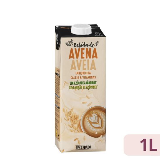 Bebida de avena sin azúcares añadidos Hacendado