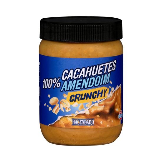 Crema de cacahuete 100% Crunchy Hacendado