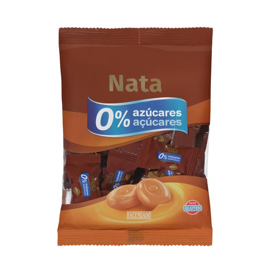 Caramelos nata Hacendado 0% azúcares