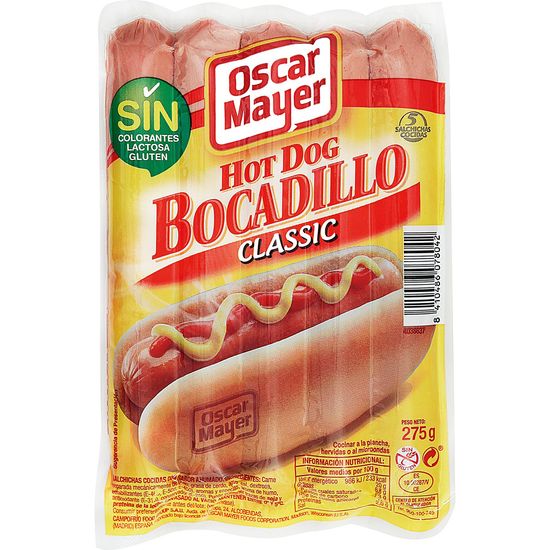 Salchichas Wieners Bocadillo