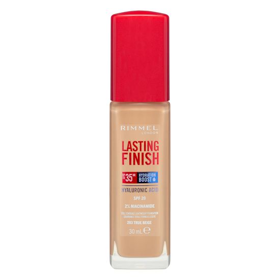 Maquillaje fluido Lasting Finish Rimmel London 203 True beige