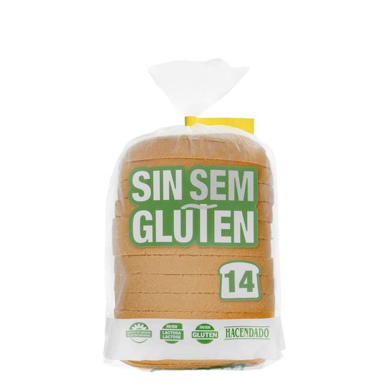 Pan de molde sin gluten blanco Hacendado