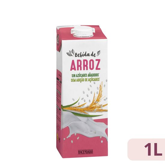 Bebida de arroz sin azúcares añadidos Hacendado