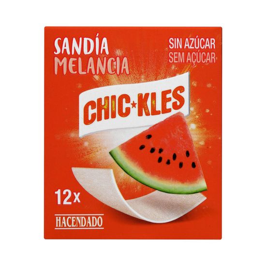 Chicles sandía lámina Hacendado