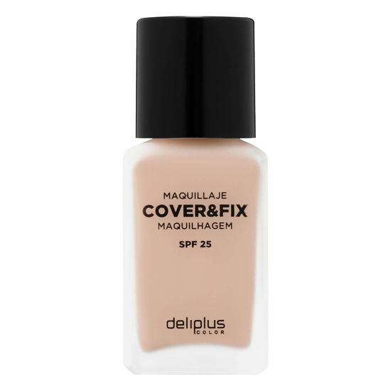 Maquillaje fluido Cover & Fix Deliplus 01 beige claro