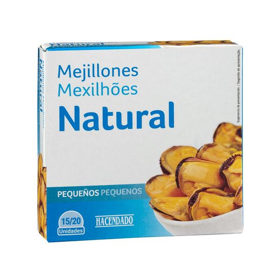 Mejillones al natural Hacendado pequeños