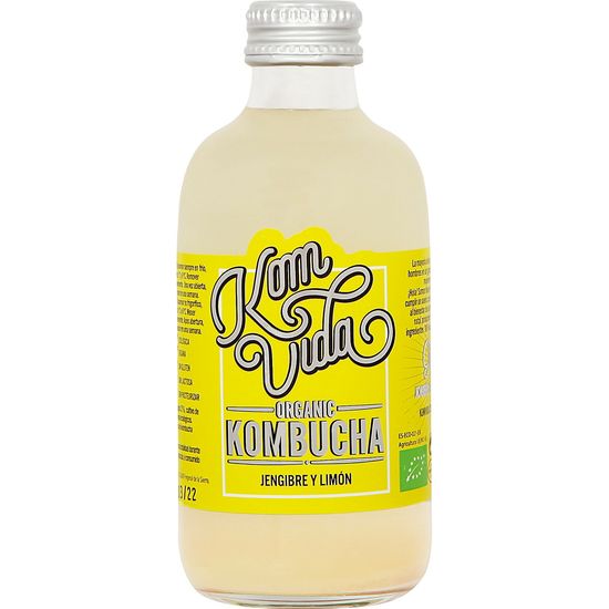 Kombucha Jengibre y Limón Bebida Orgánica