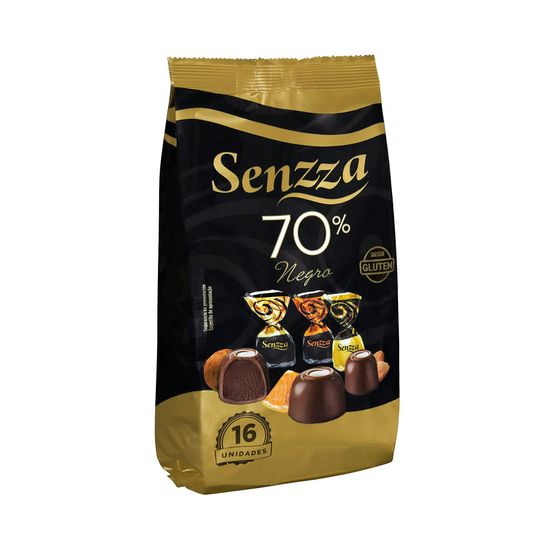 Surtido bombones Senzza de chocolate negro 70%